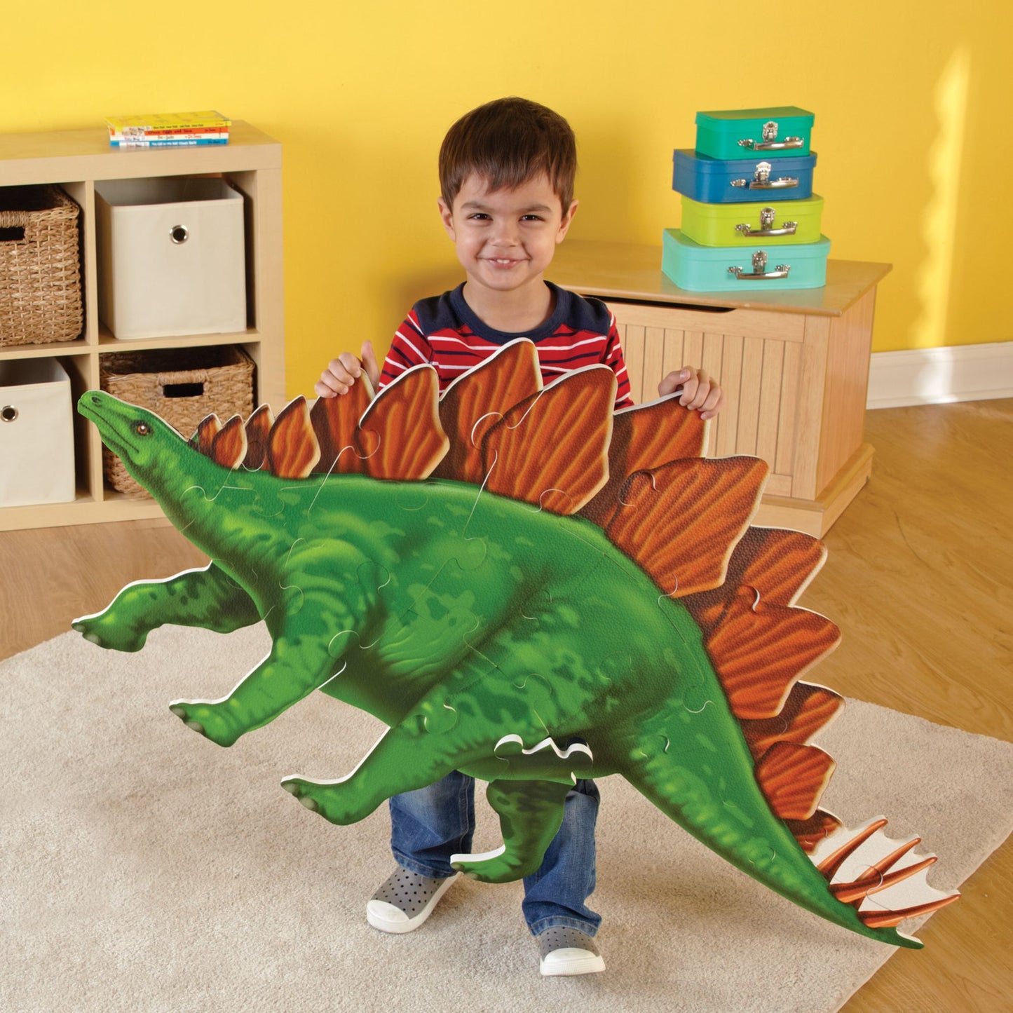 Learning Resources Jumbo Dinosaur Floor Puzzle, Stegosaurus