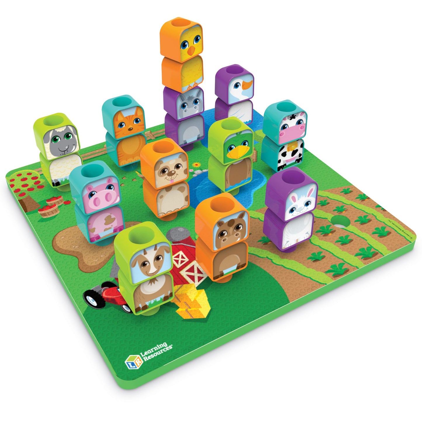 Learning Resources Peg Friends Stacking Farm