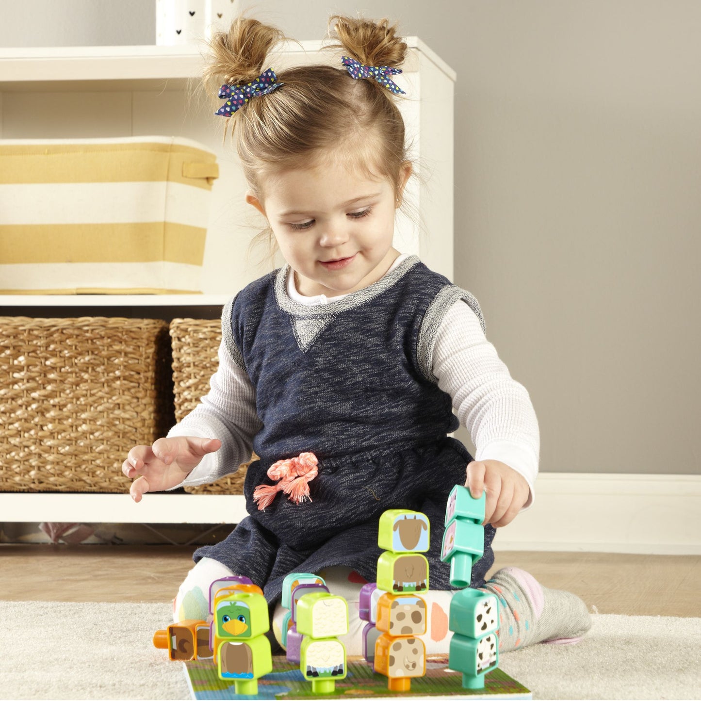 Learning Resources Peg Friends Stacking Farm
