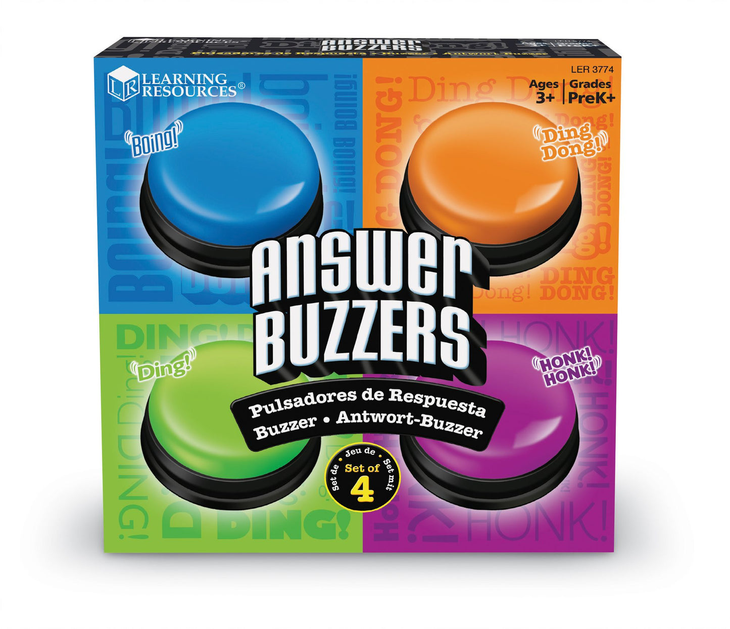 Learning Resources LER3774 Answer Buzzers Set Of 4