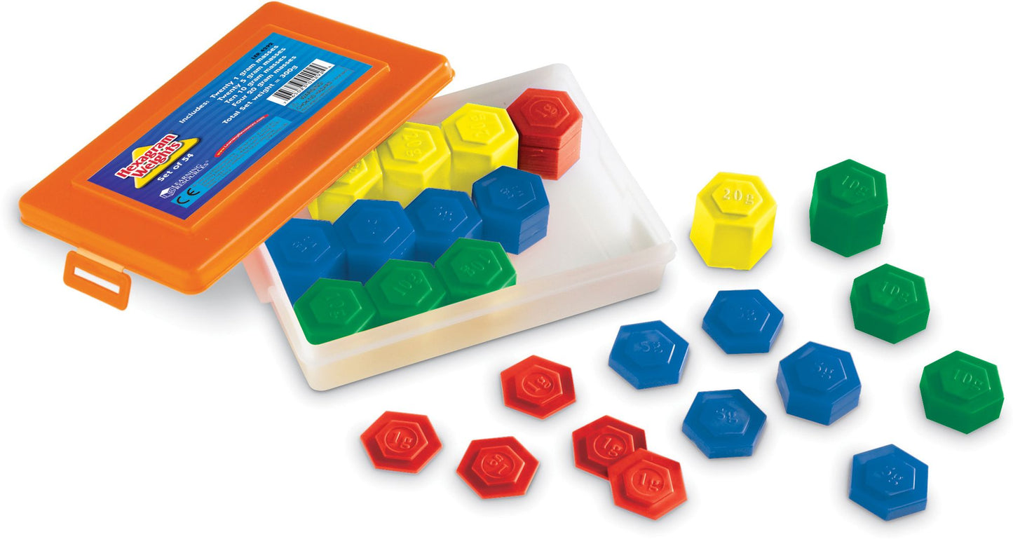 Learning Resources Hexagram Weights - Set of 54