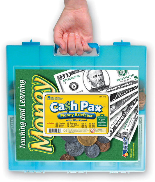 Learning Resources Cash Pax Money Briefcase - Grades 1-4