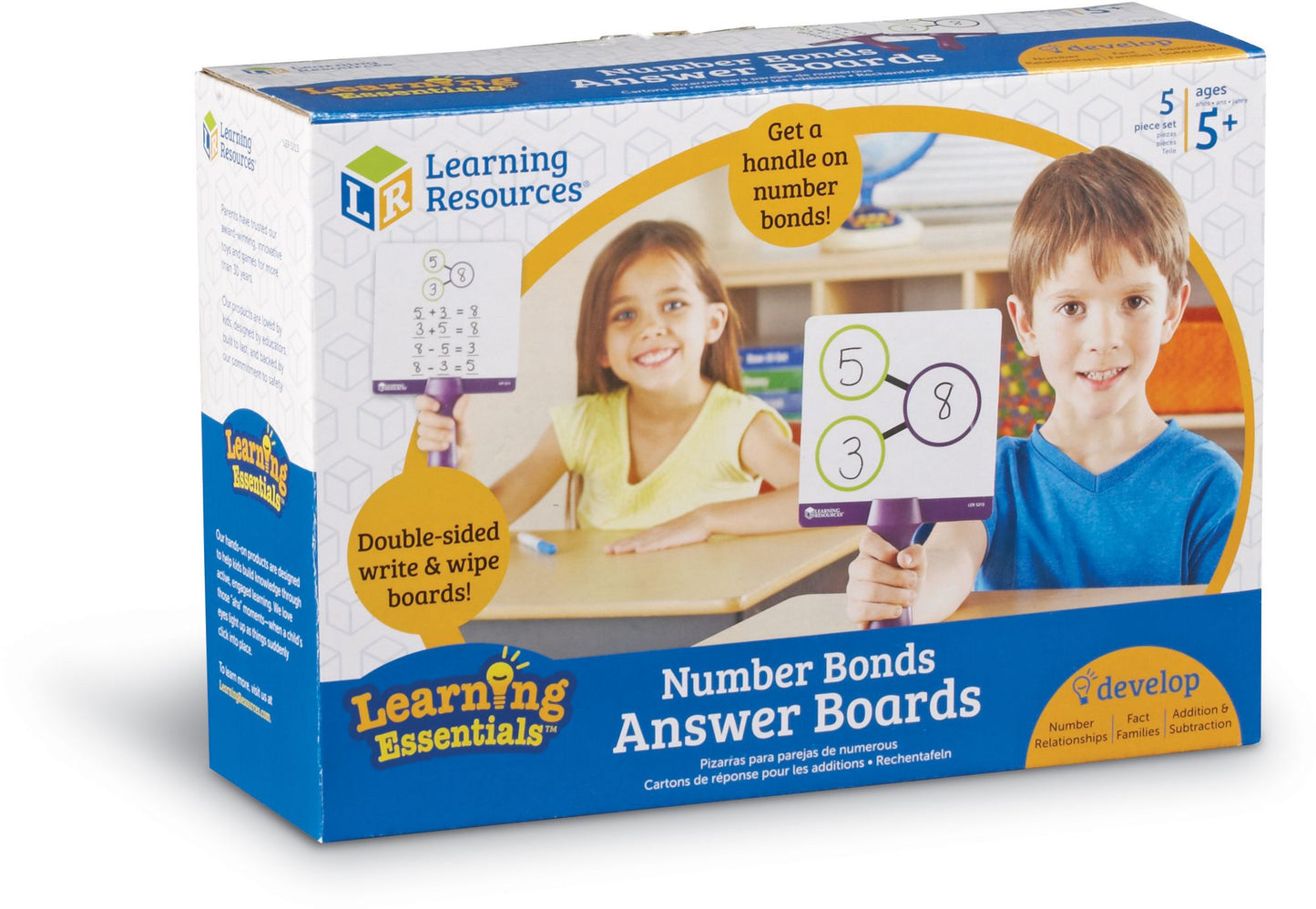 Learning Essentials Number Bonds Answer Boards, Set of 5
