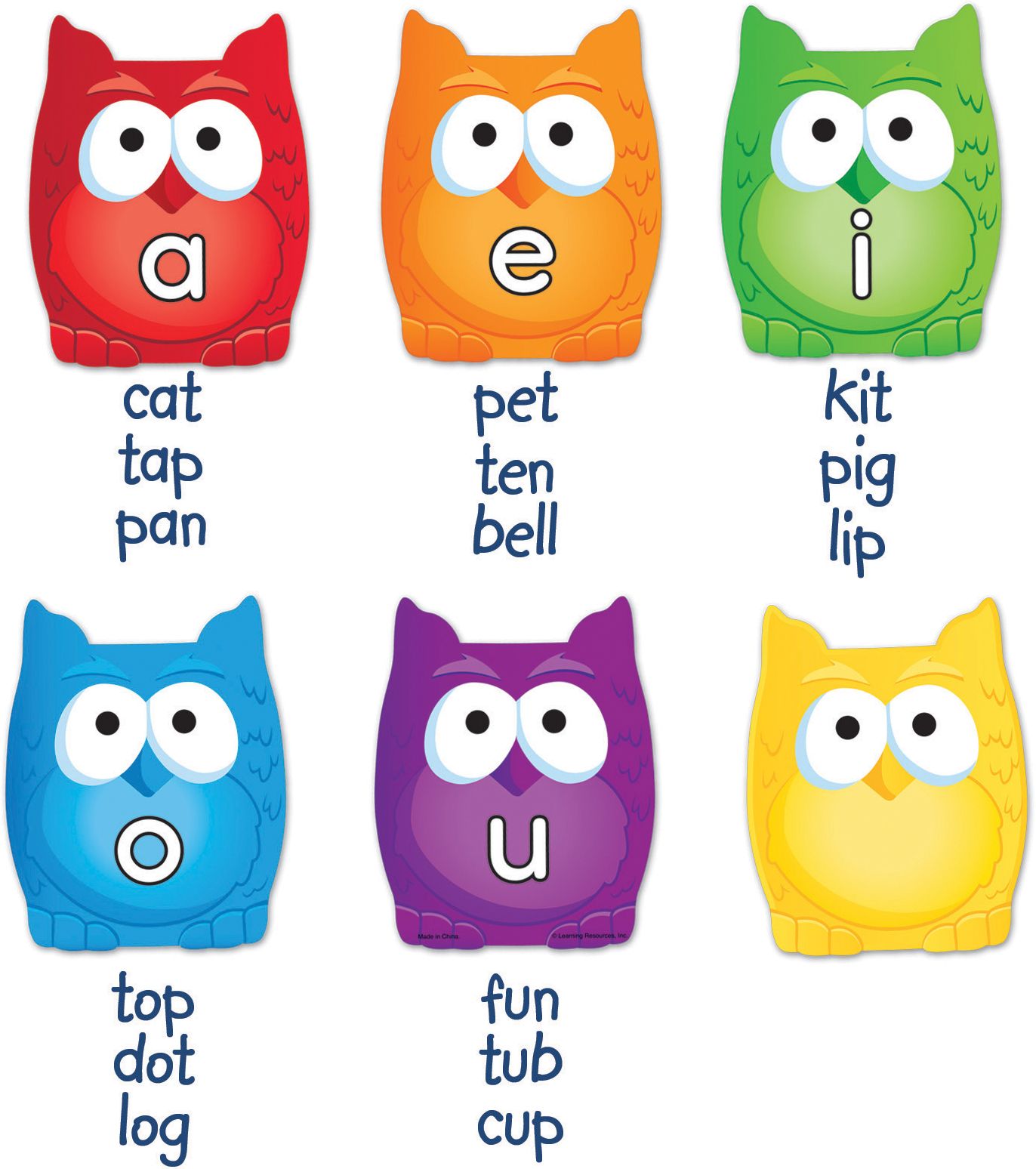 Learning Essentials Magnetic Vowel Owls