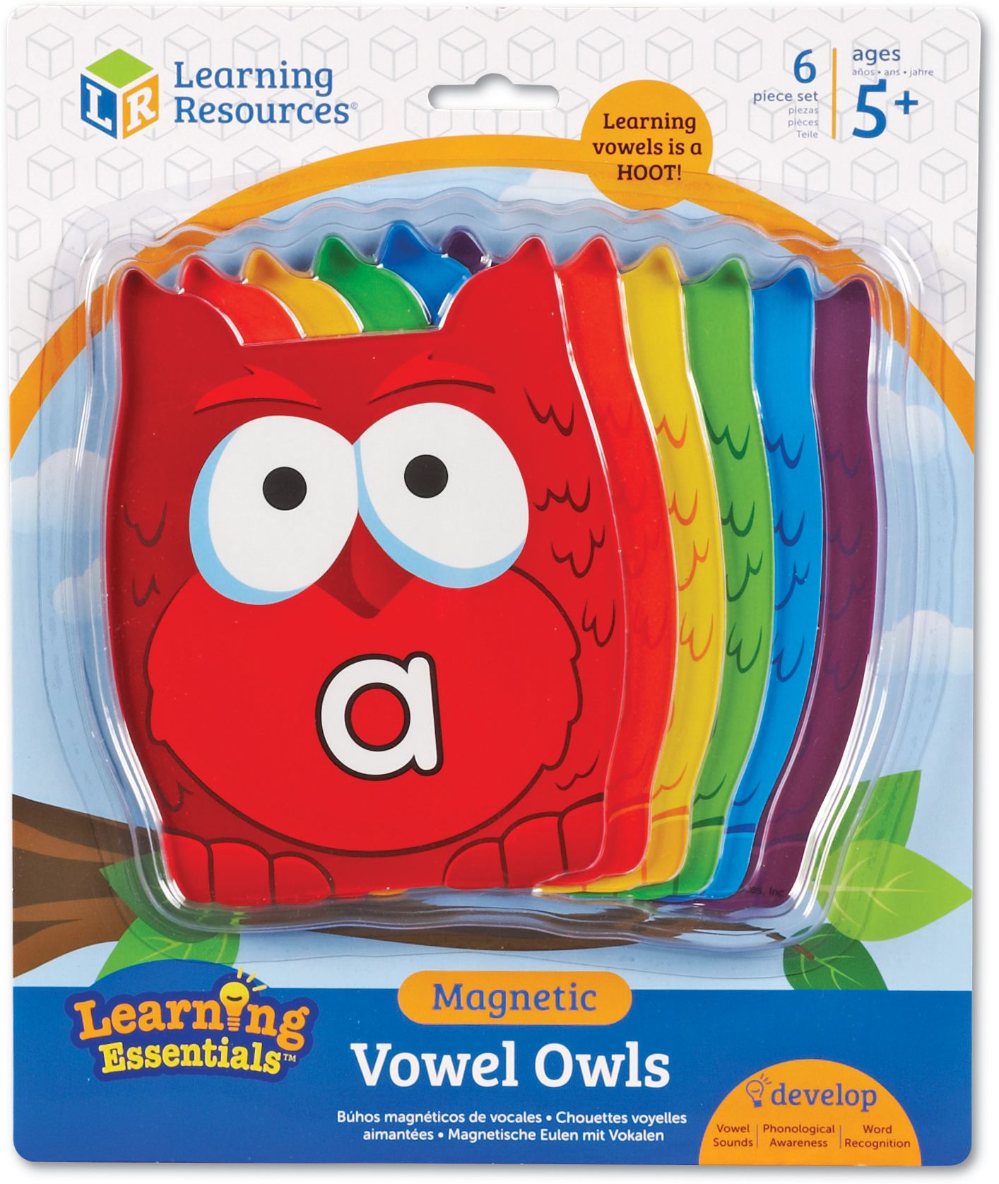 Learning Essentials Magnetic Vowel Owls
