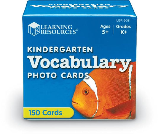 Learning Resources LER6081 Kindergarten Vocabulary Photo Cards