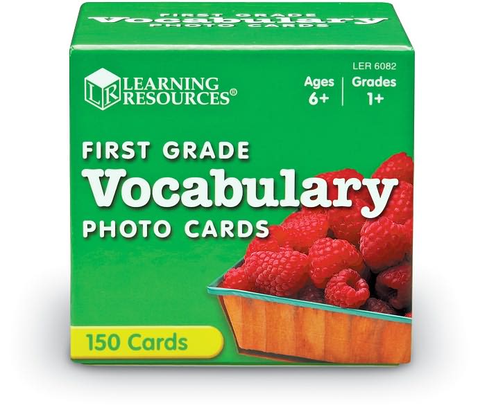 Learning Resources LER6082 First Grade Vocabulary Photo Cards