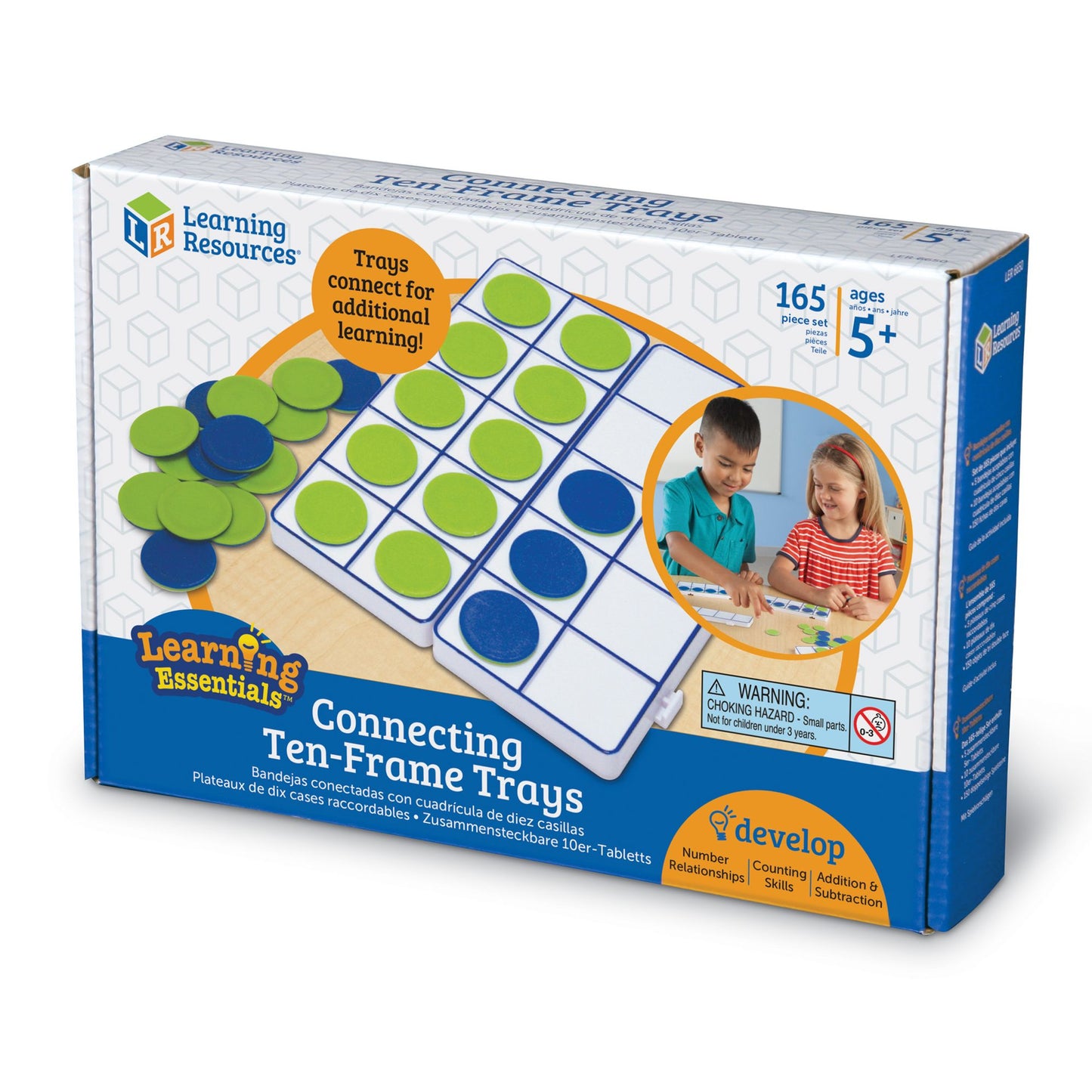Learning Resources Connecting Ten-Frame Trays