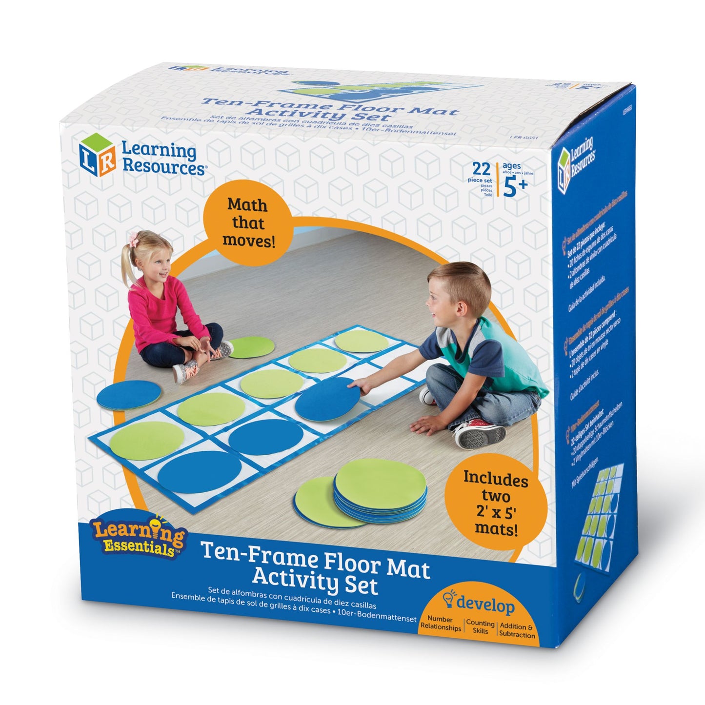 Learning Resources Ten-Frame Floor Mat Activity Set