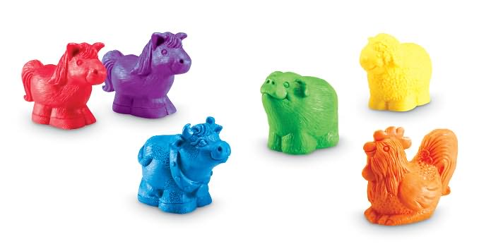 Learning Resources LER7408 Jumbo Farm Counters