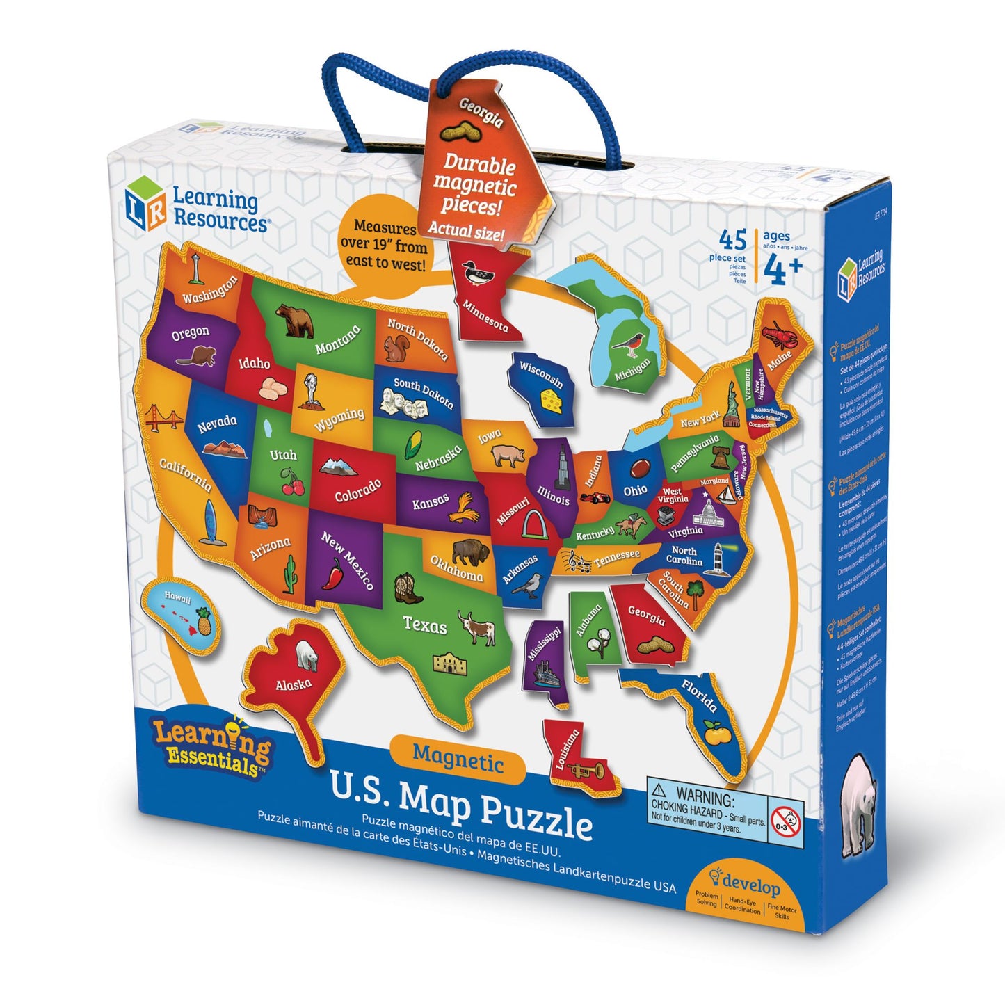Learning Resources Magnetic U.S. Map Puzzle