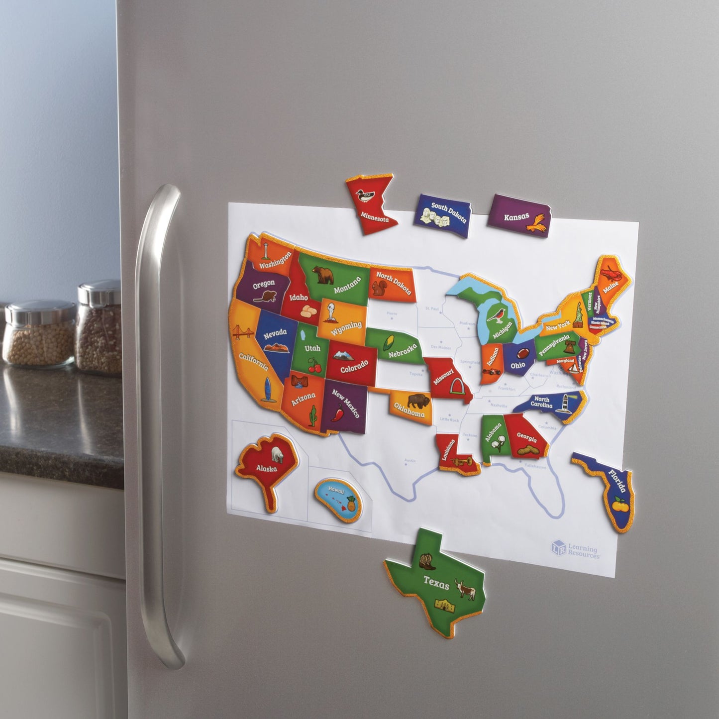 Learning Resources Magnetic U.S. Map Puzzle