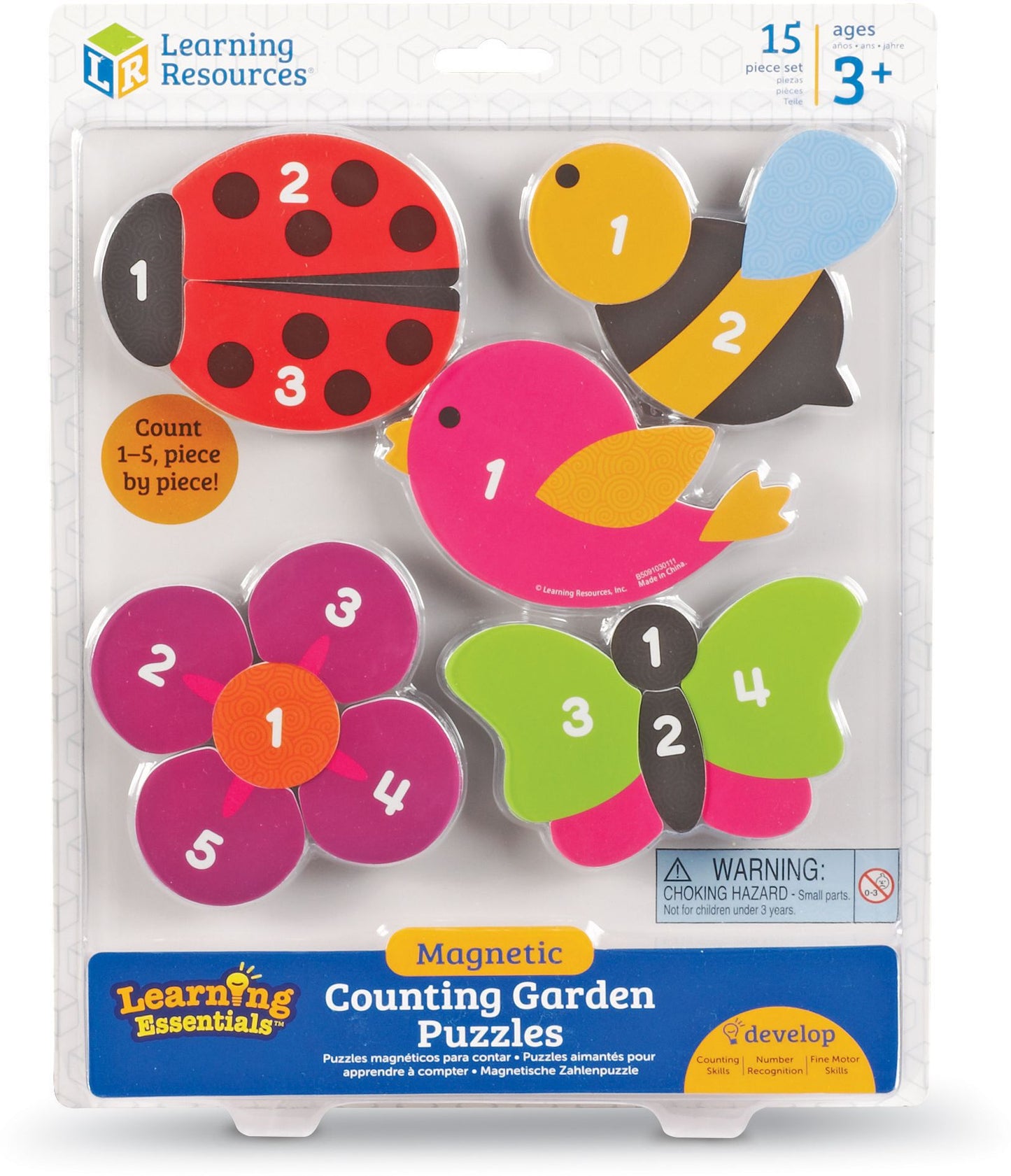 Learning Essentials Magnetic Counting Garden Puzzles