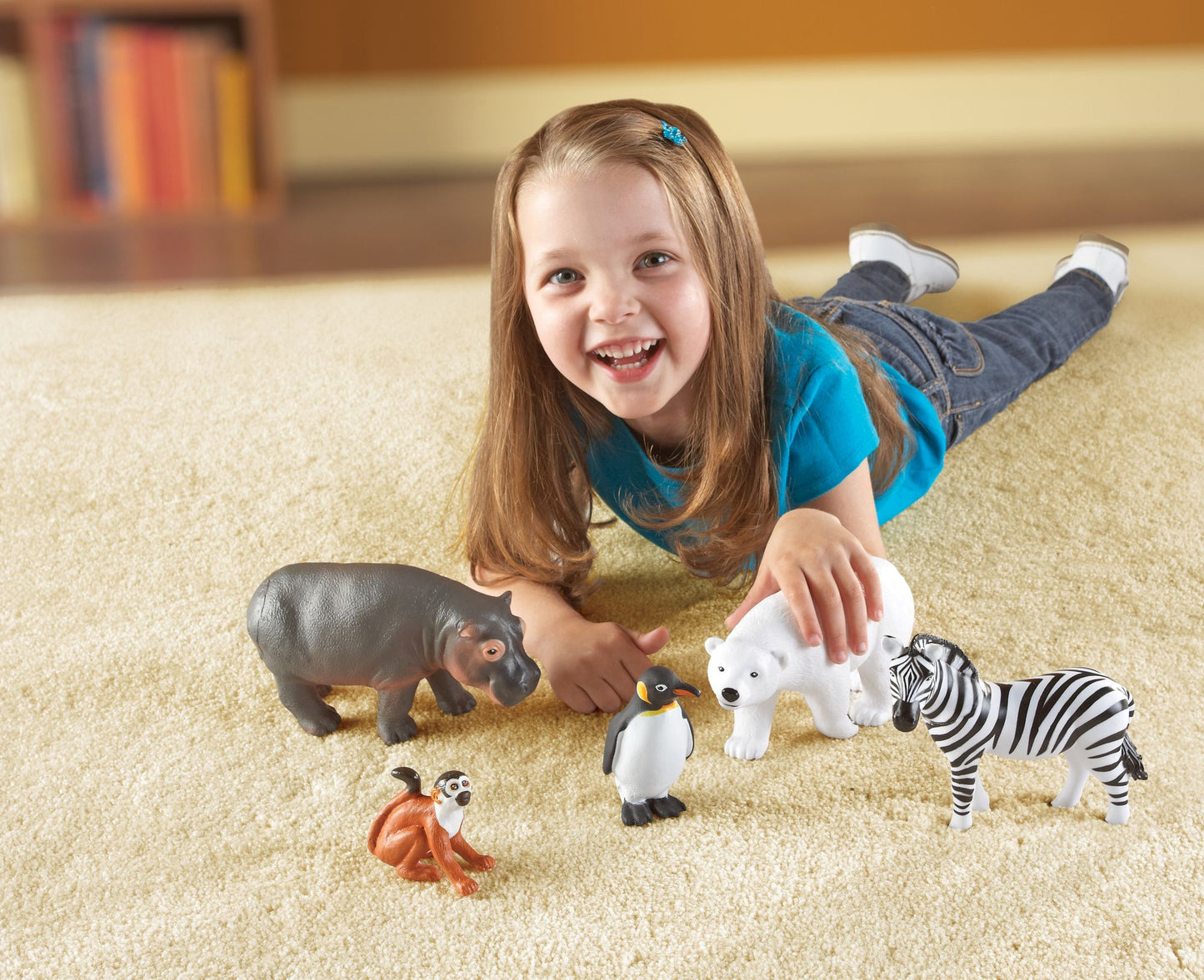 Learning Resources LER0788 Jumbo Zoo Animals 5-Set