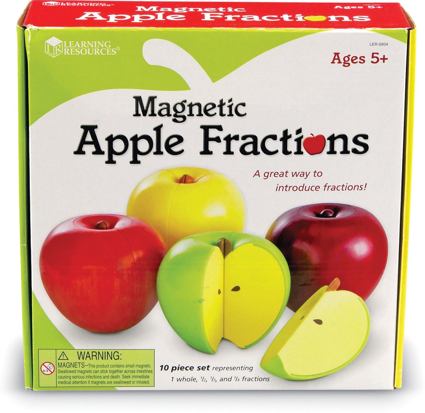 Learning Resources LER0904 Magnetic Apple Fractions