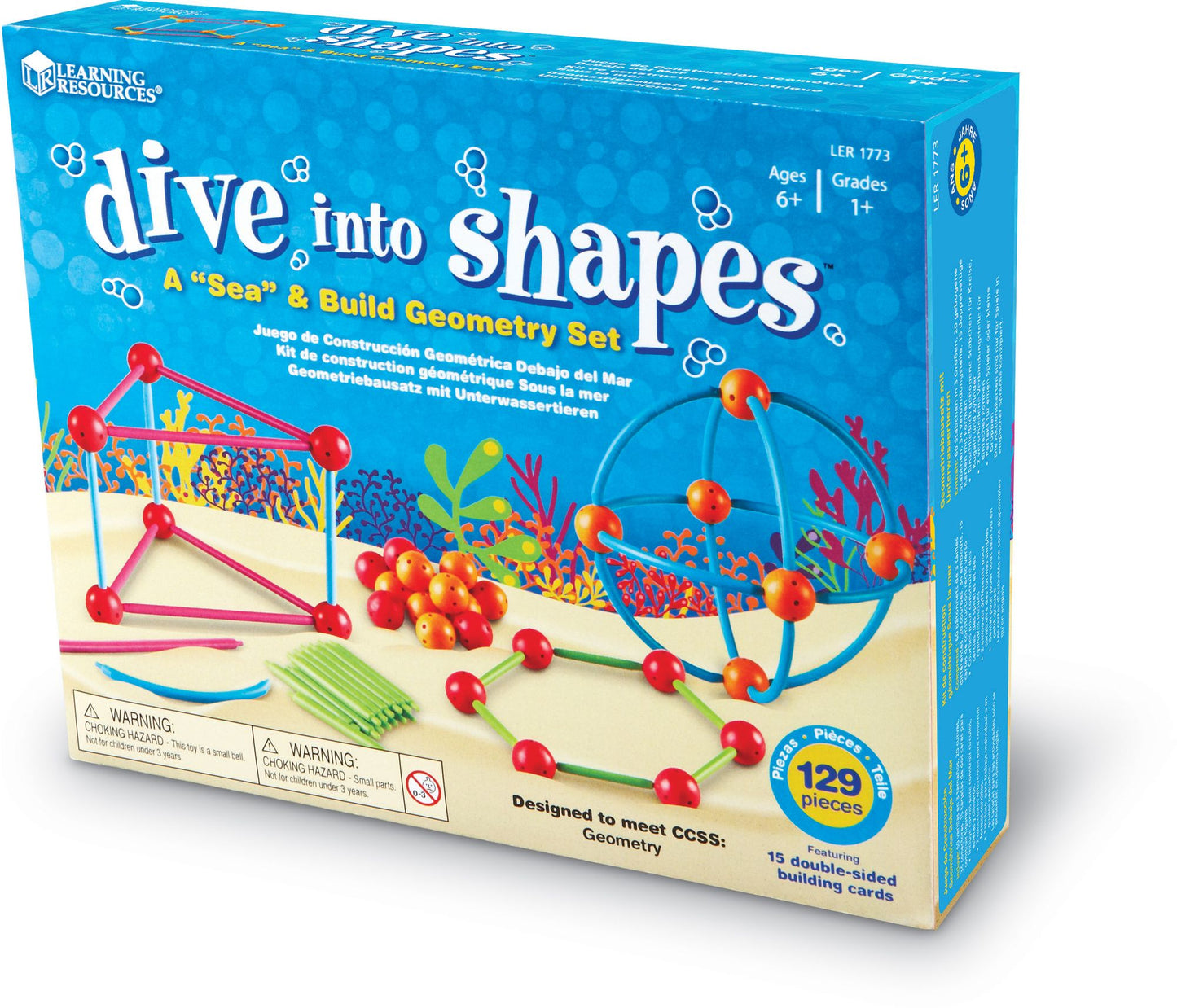 Learning Resources Dive Into Shapes!  A “Sea” And Build Geometry Set