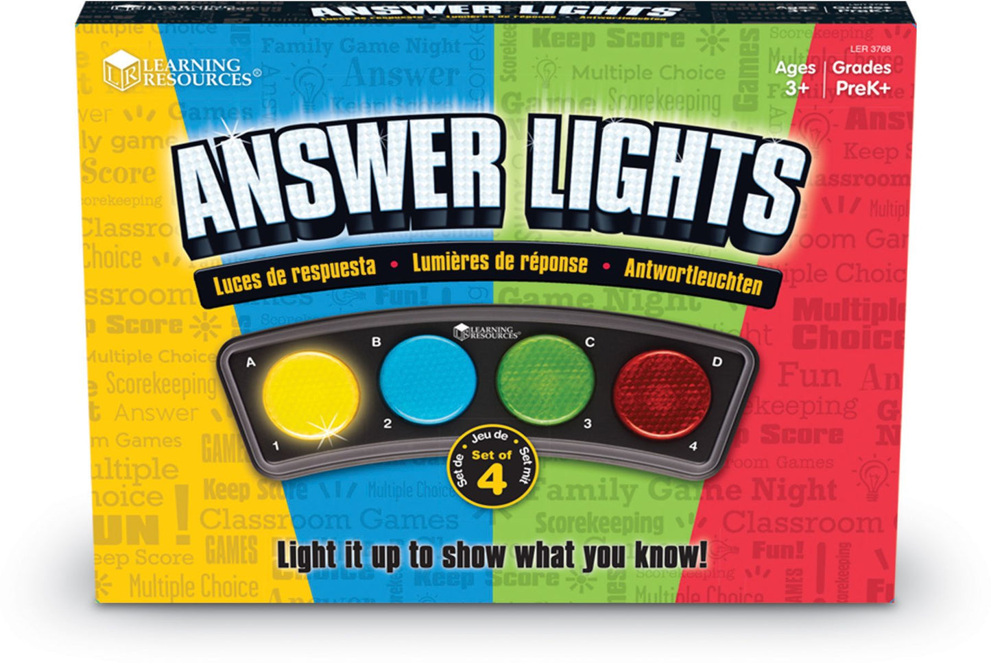 Learning Resources LER3768 Answer Lights Set Of 4