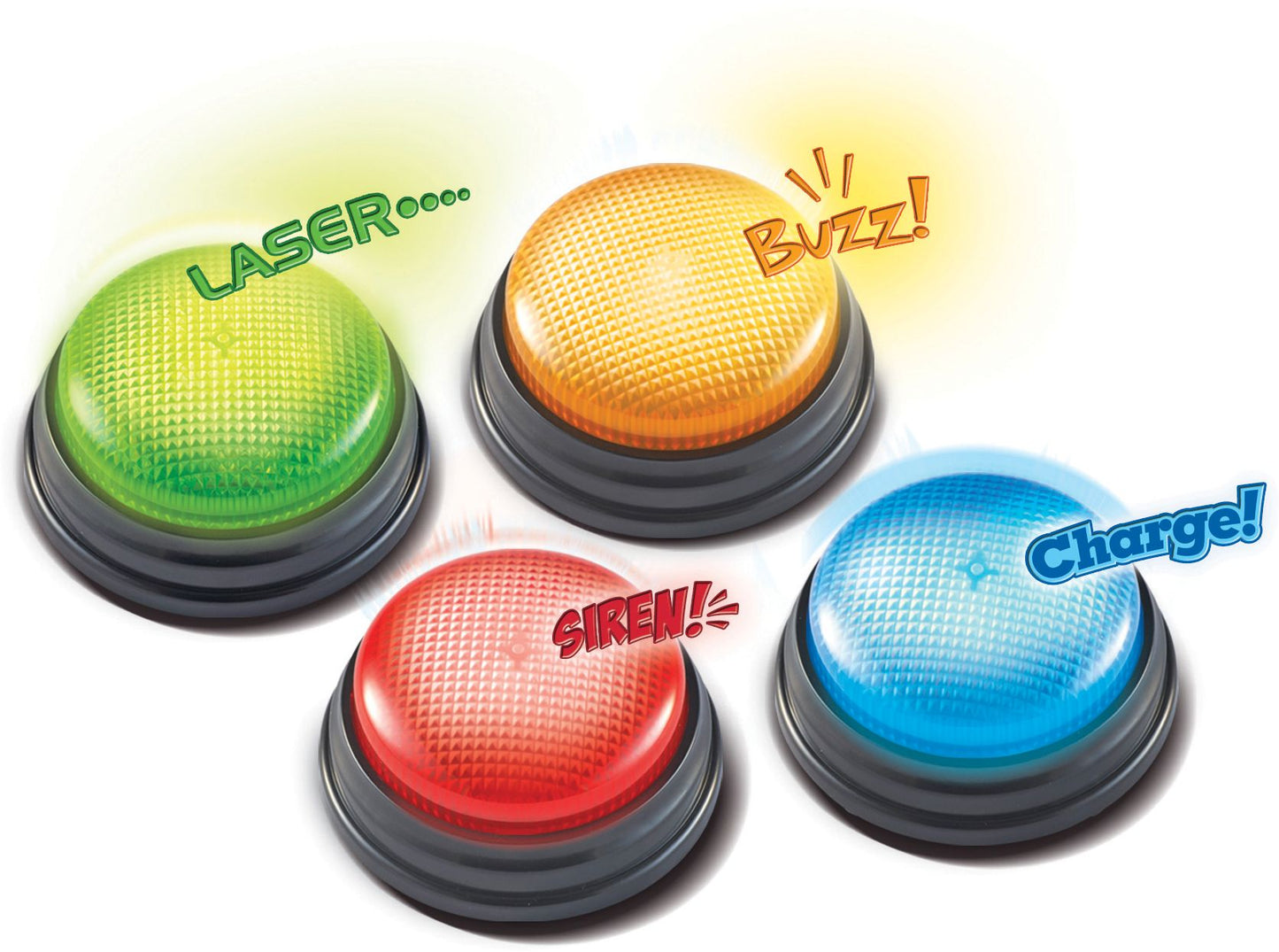 Learning Resources Lights & Sounds Answer Buzzers, Set Of 4