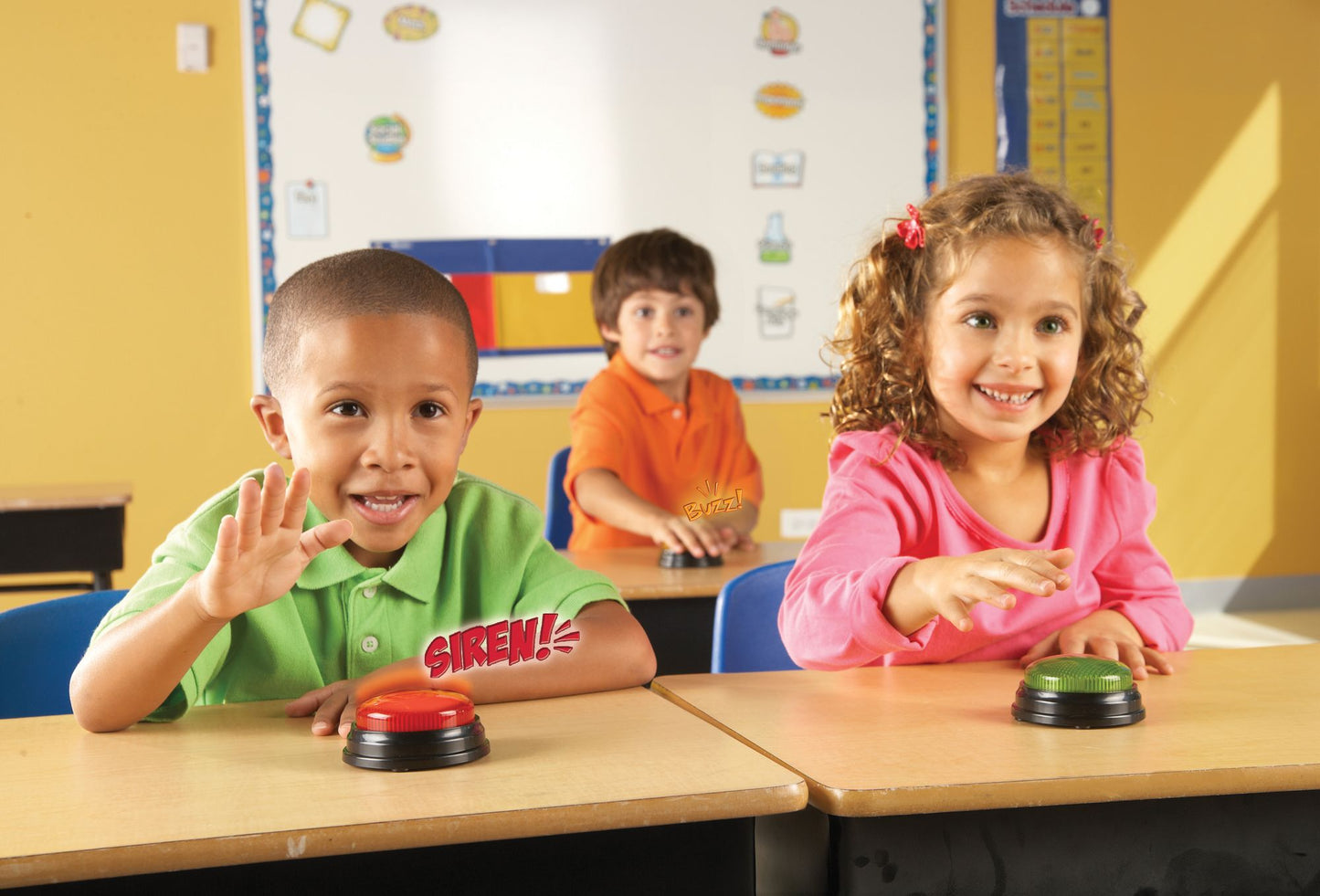 Learning Resources Lights & Sounds Answer Buzzers, Set Of 4