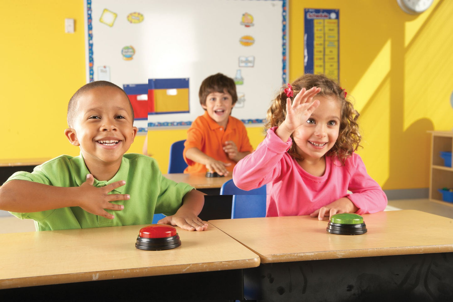 Learning Resources Lights & Sounds Answer Buzzers, Set Of 4