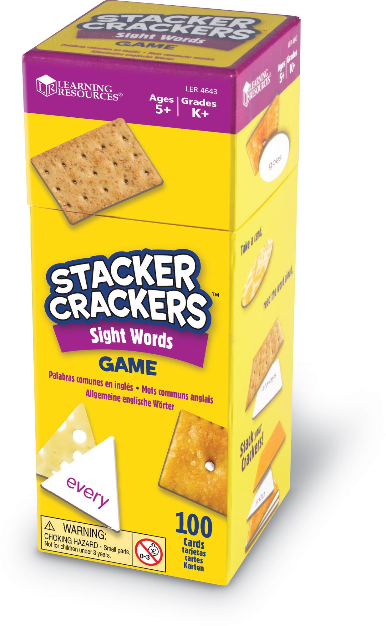 Learning Resources LER4643 Stacker Crackers Sight Words