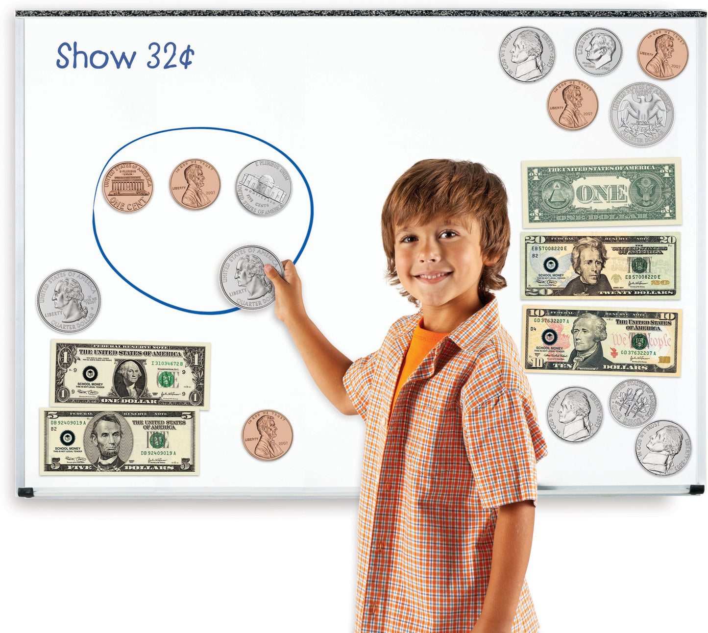 Learning Resources LER5080 Double-Sided Magnetic Money