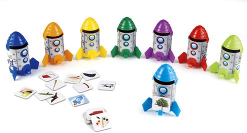 Rhyme & Sort Rockets (8 rockets with 80 cards)