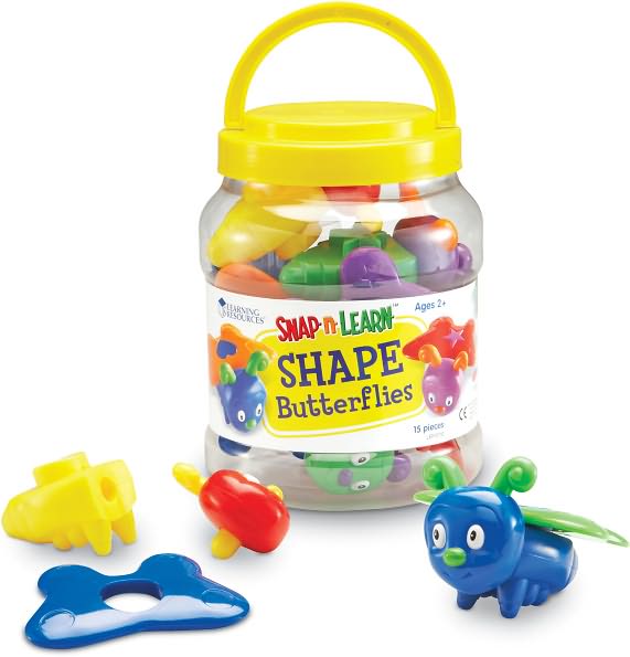 Learning Resources LER6702 Snap N Learn Shape Butterflies
