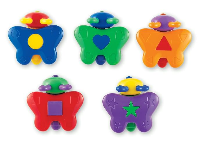 Learning Resources LER6702 Snap N Learn Shape Butterflies