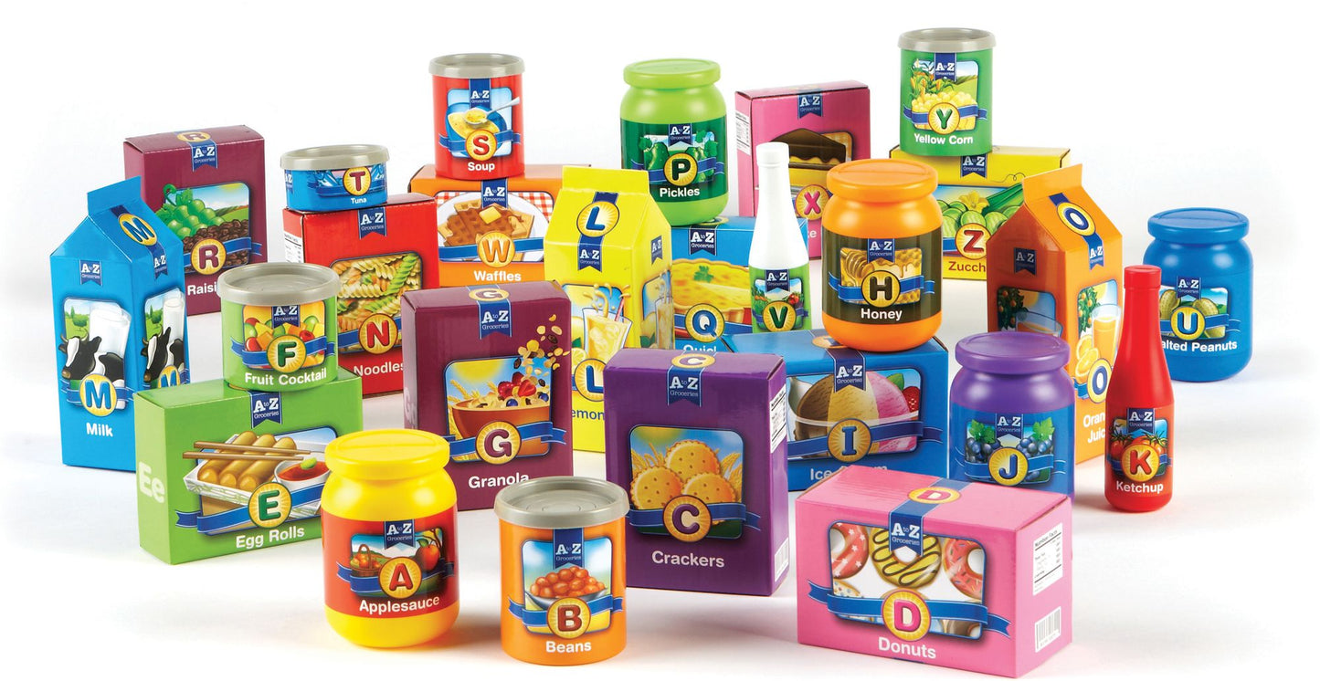 Learning Essentials A to Z Alphabet Groceries