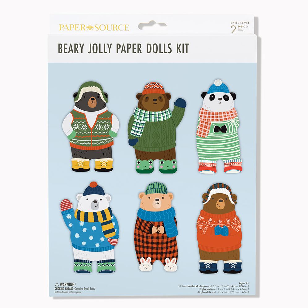 Beary Jolly Paper Doll Kit