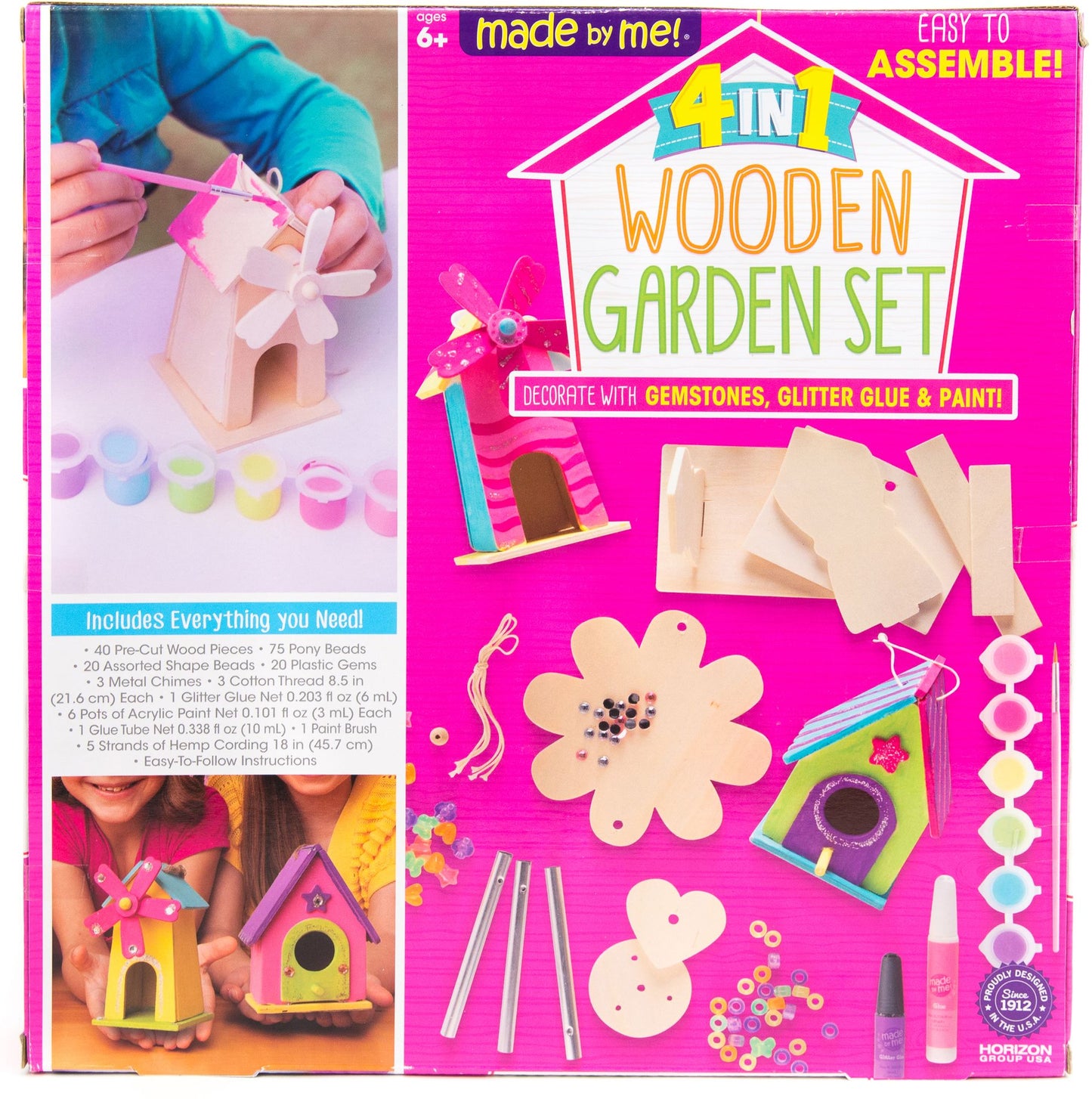 4 in 1 Wooden Garden Set