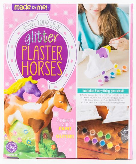 Paint Your Own Glitter Plaster Horse