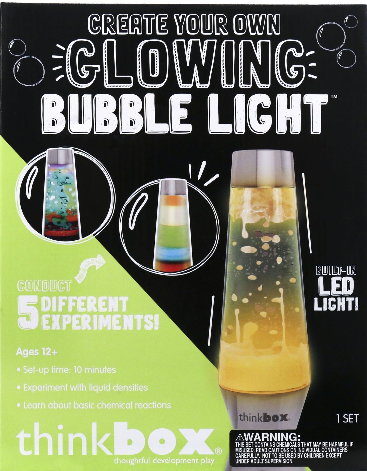Think Box Glowing Bubble Light