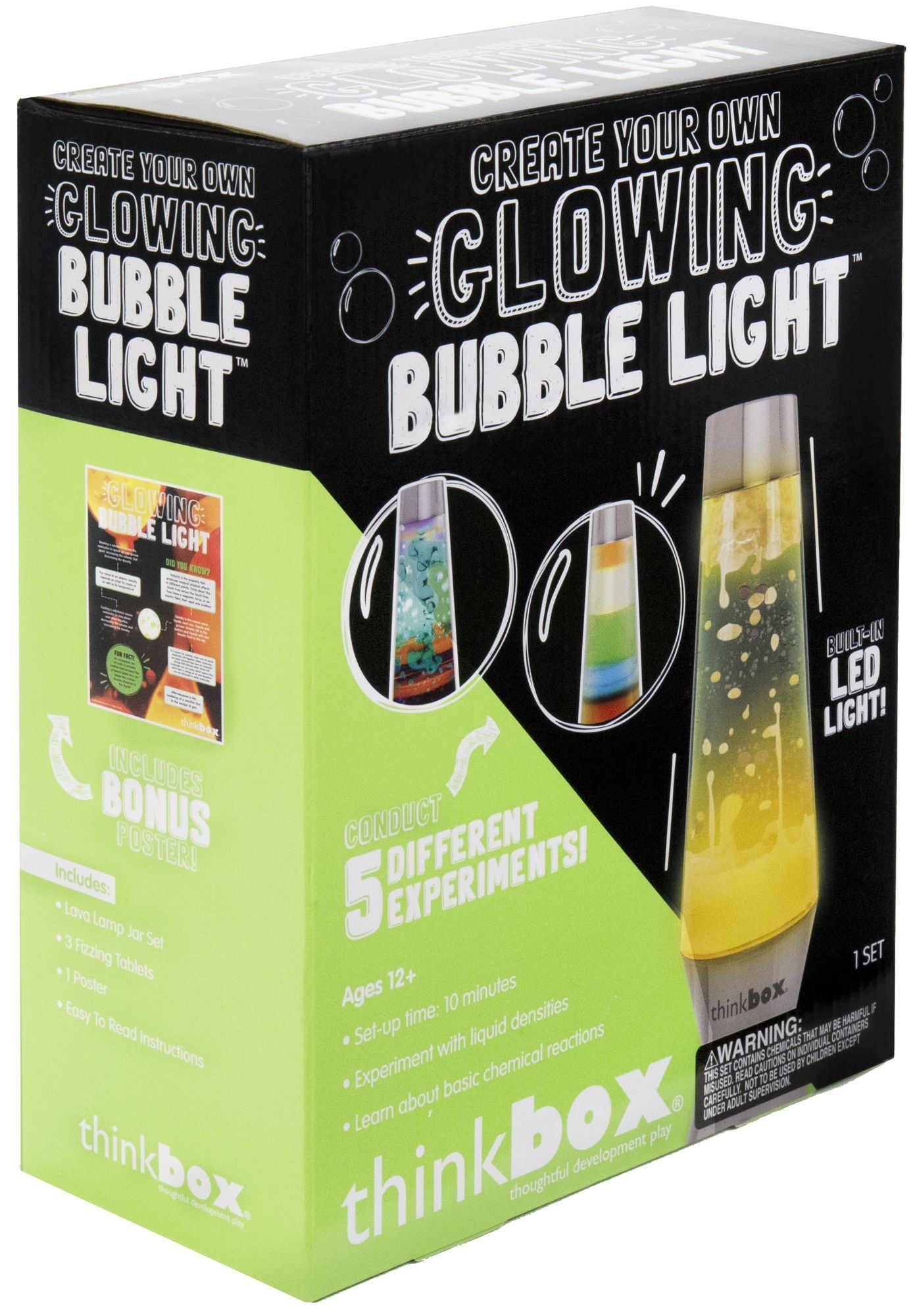 Think Box Glowing Bubble Light