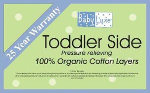 L.A. Baby Babyluxe Organic Cotton 2 in1 Crib Mattress