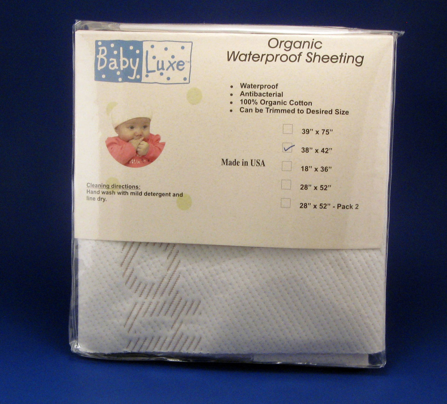 L.A. Baby Babyluxe Organic Waterproof Sheeting 28x42