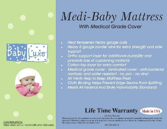 L.A. Baby Babyluxe Medi-Baby Crib Mattress