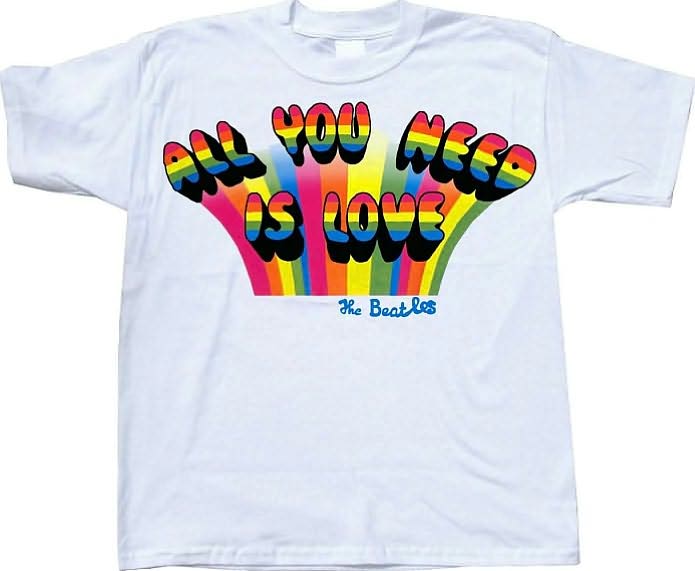 The Beatles: Love Is Colorblind White Toddler M T-Shirt