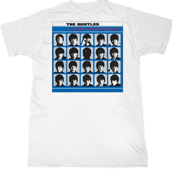 Beatles A Hard Days White Adult - XL