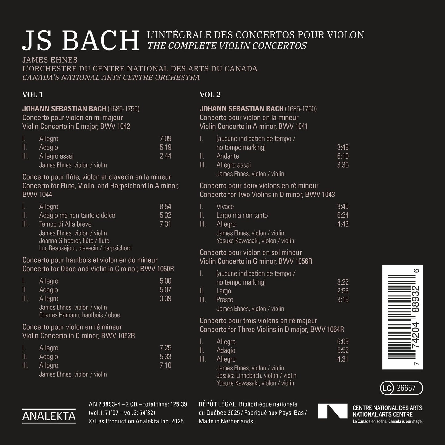 J.S. Bach: The Complete Violin Concertos (J.S. Bach)