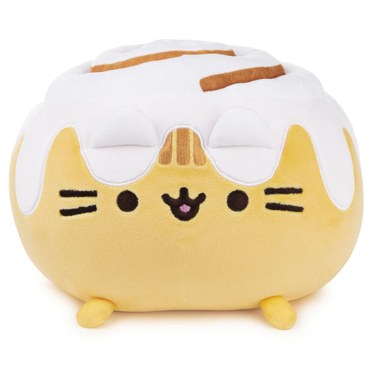 GUND Pusheen Catfe Cinnamon Roll Pusheen Plush Squisheen Cat Stuffed Animal, 12"
