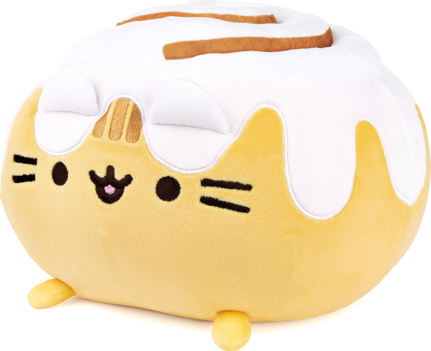 GUND Pusheen Catfe Cinnamon Roll Pusheen Plush Squisheen Cat Stuffed Animal, 12"