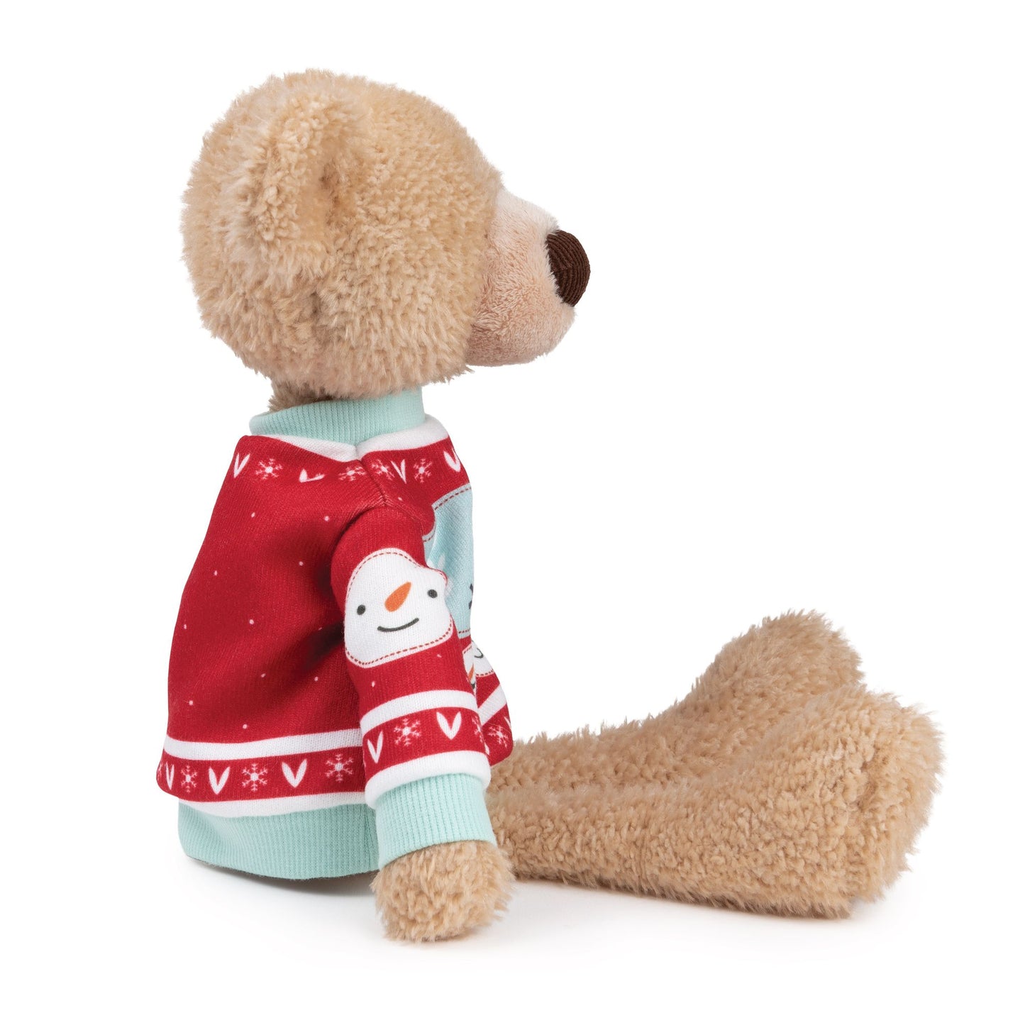 GUND Toothpick with Holiday Sweater Classic Teddy Bear Stuffed Animal for Ages 1 and Up Beige/Red/White, 15"