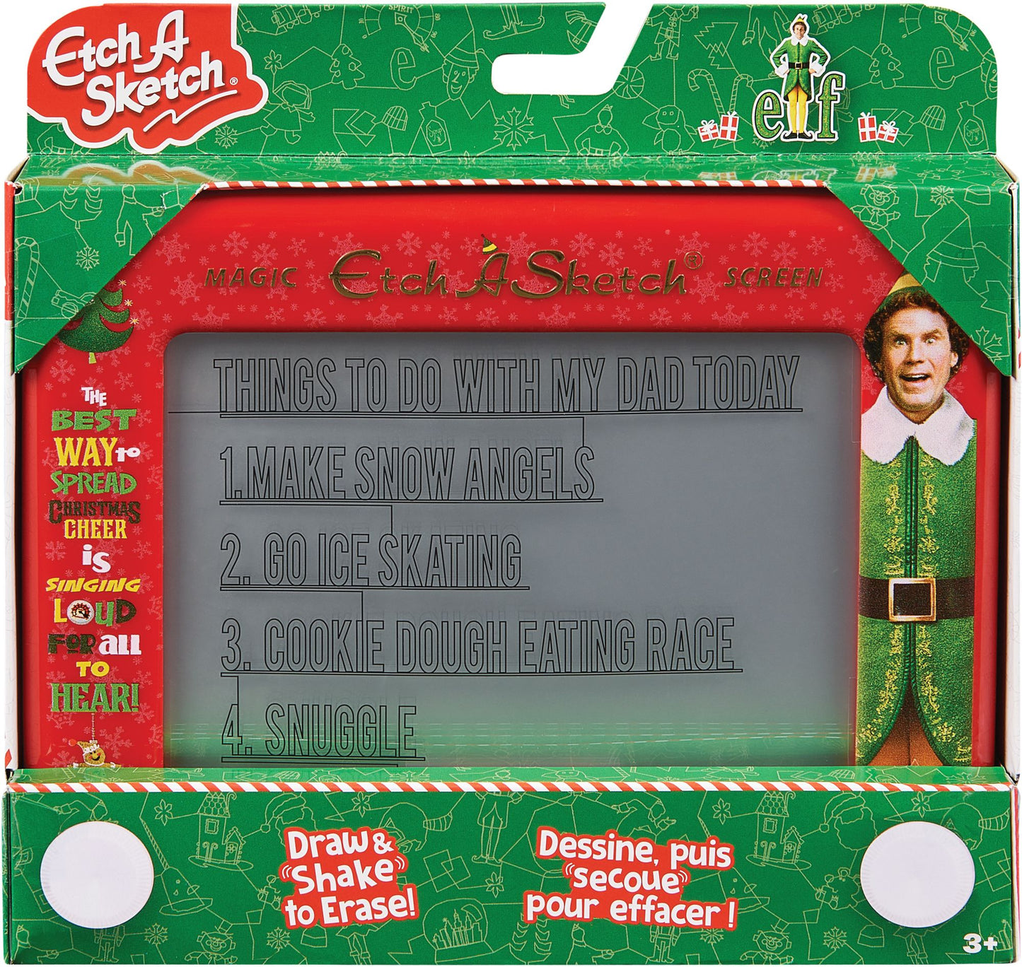 Etch A Sketch, Elf Special Edition, Original Magic Screen, Kids Travel Toy, Drawing Toys for Boys & Girls Ages 3+