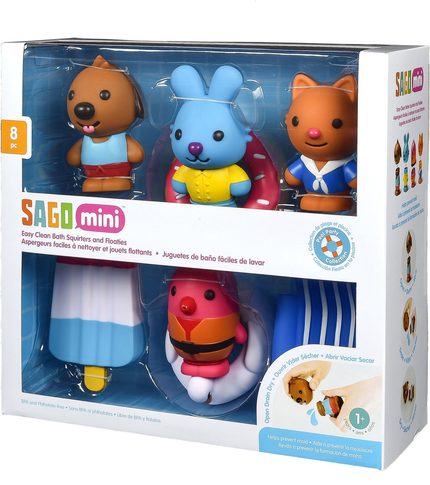 Mini Bath Squirters 8 Pc Gift Pack