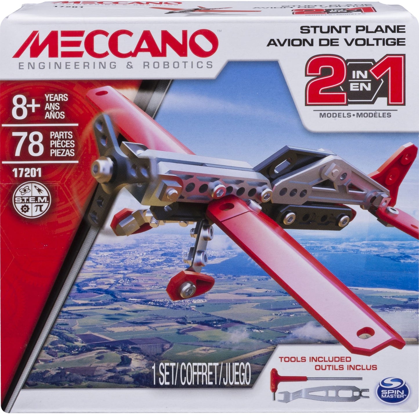 Meccano 3M Set 2-in-1 Plane
