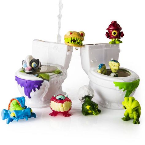 Flush Force Series 1 Bizarre Bathroom Collectible 8 pack Figure