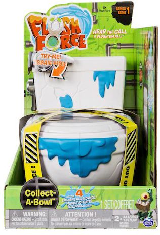 Flush Force Series 1 Collect a Bowl Stash 'n' store case for 4 figures