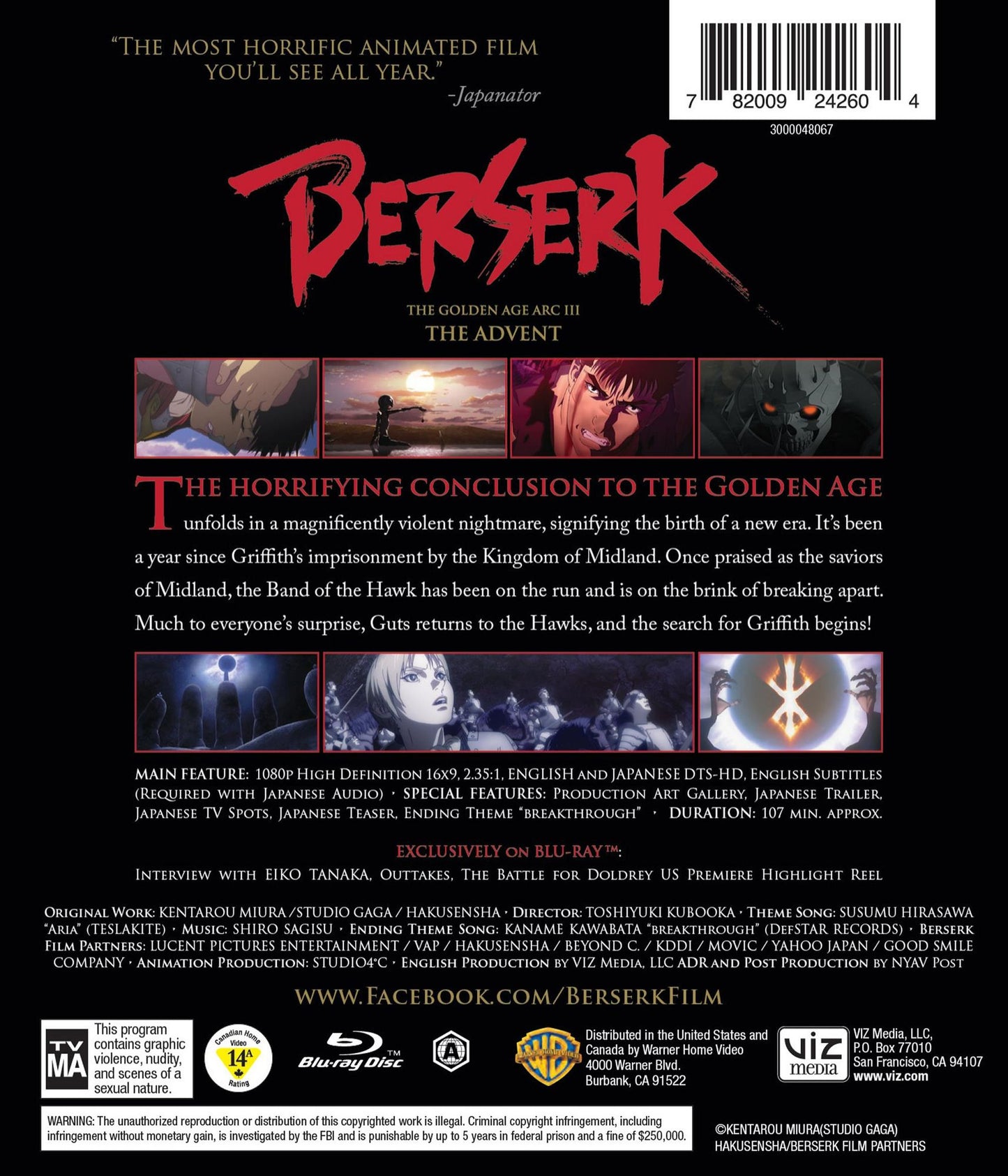 Berserk: The Golden Age Arc 3 - Descent